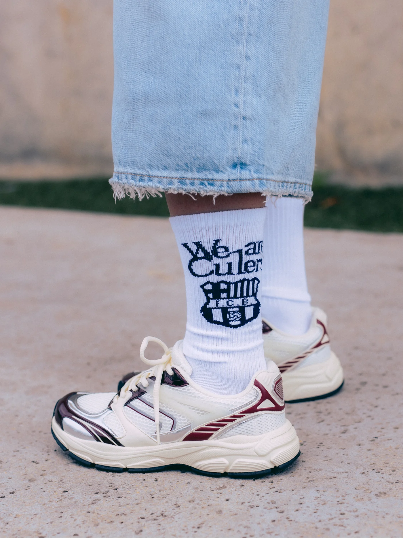 Socks 1899 Ecru "We are Culers"