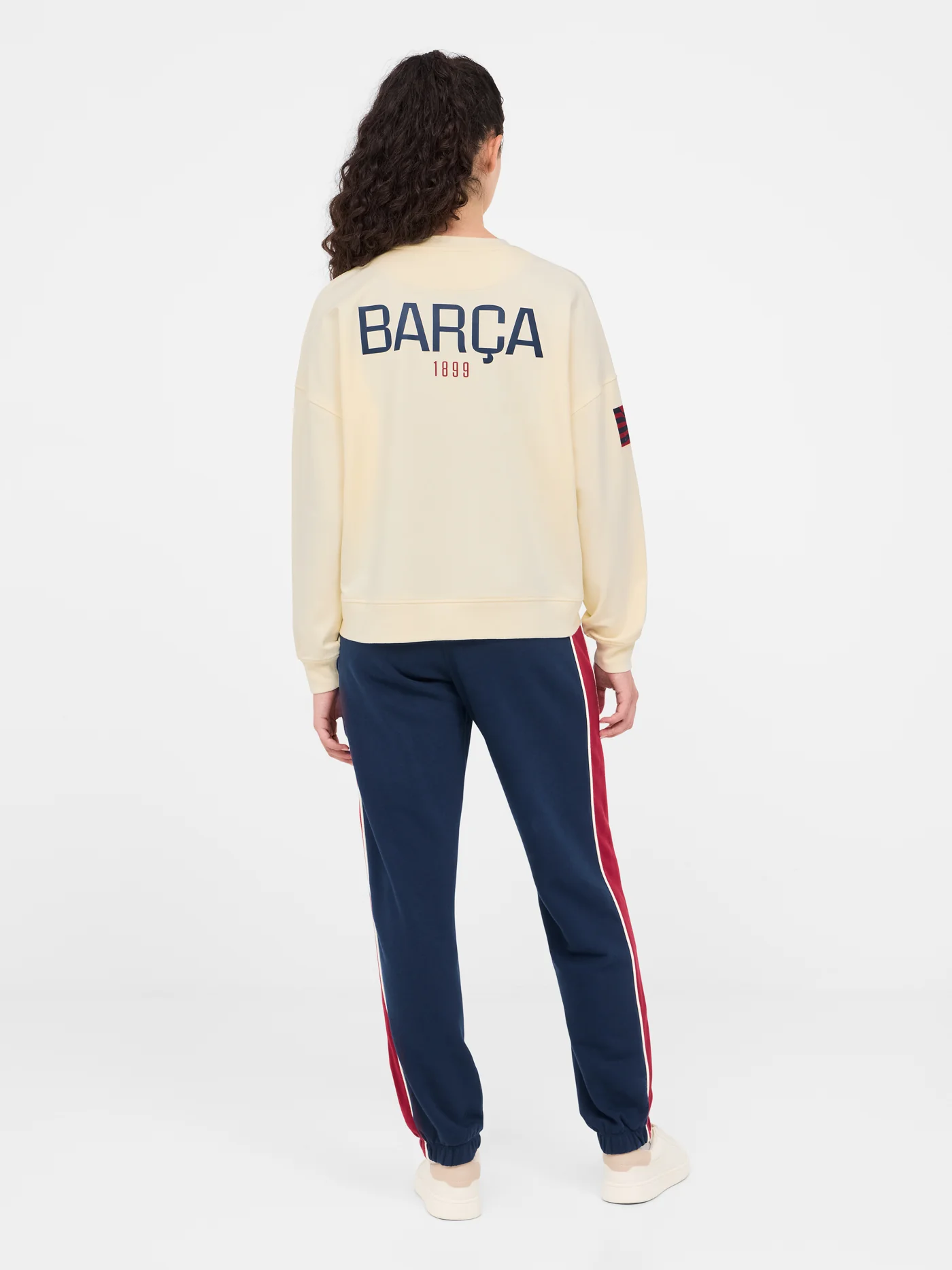 Sweatshirt beige Barça - Woman - Image 4