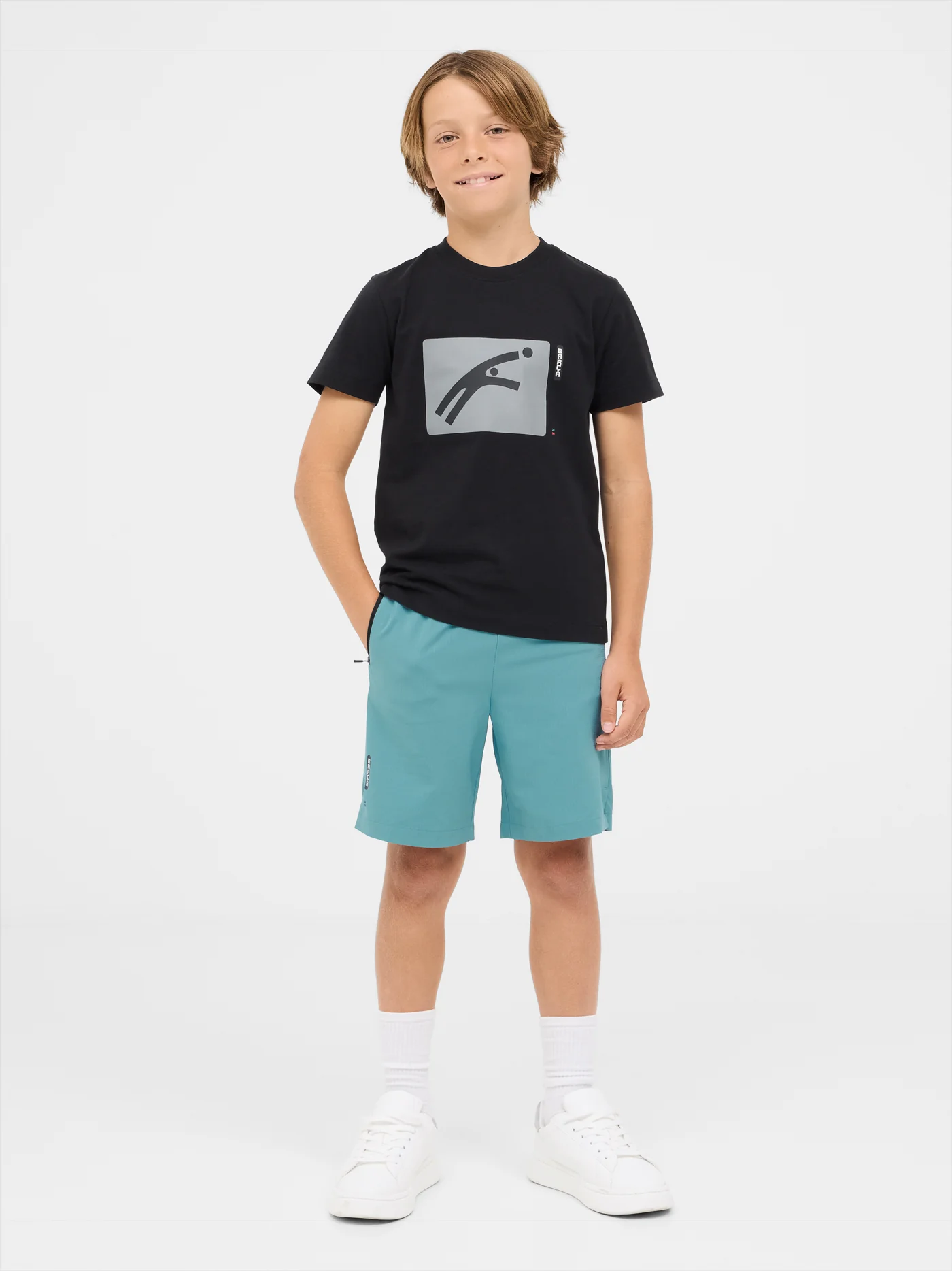 Black t-shirt with Barça design - Junior - Image 3