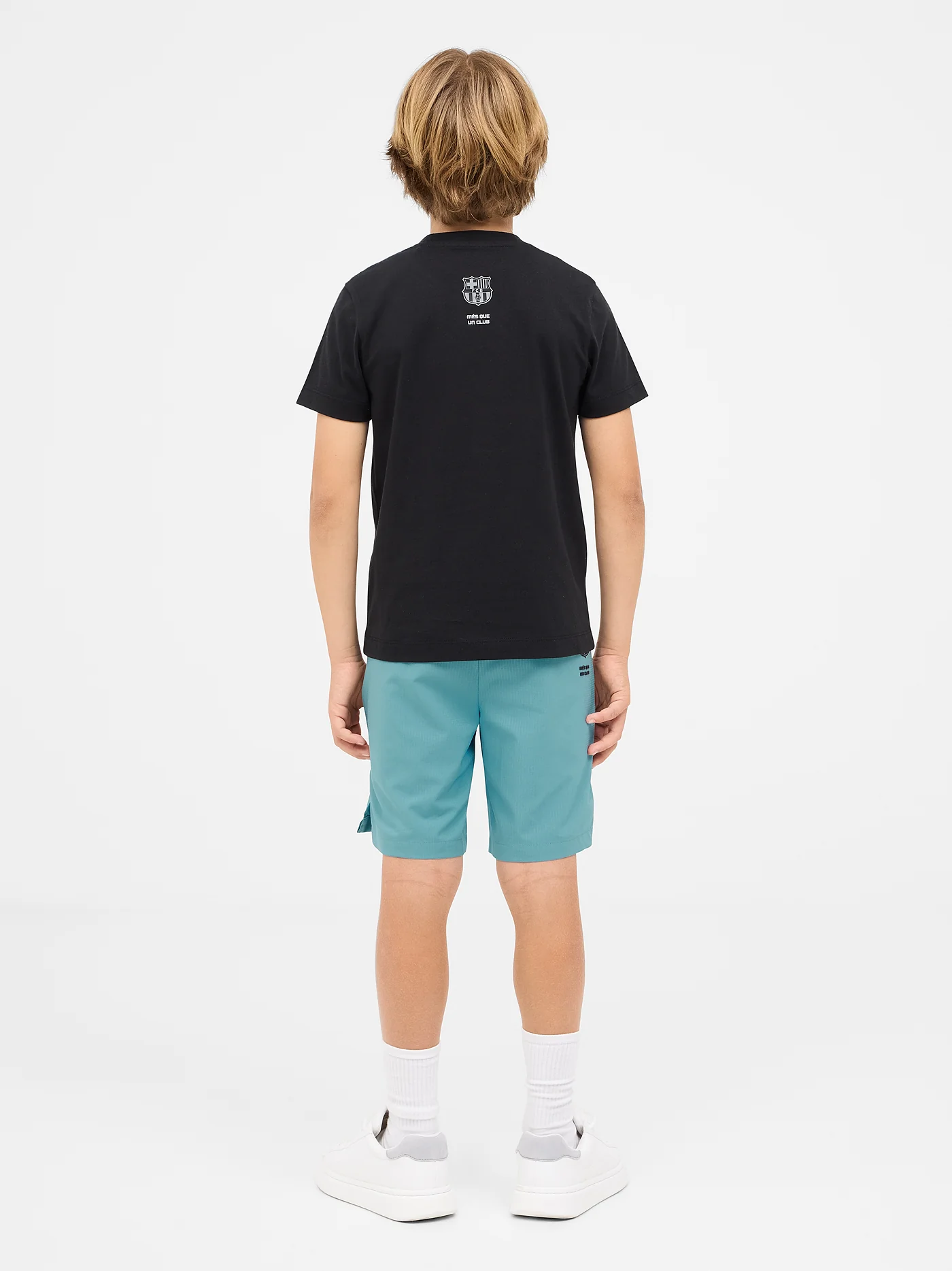 Black t-shirt with Barça design - Junior - Image 4