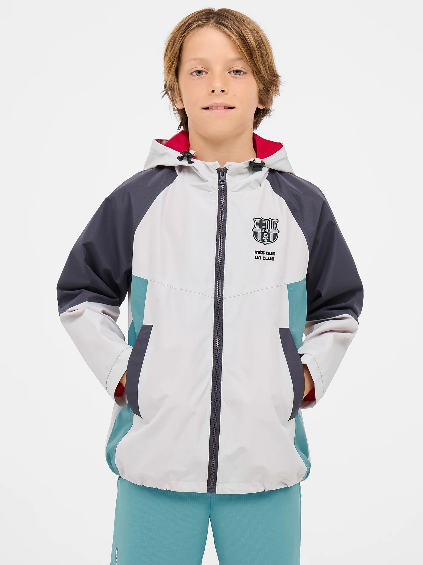 Barça lightweight hooded jacket – Junior - Image 2