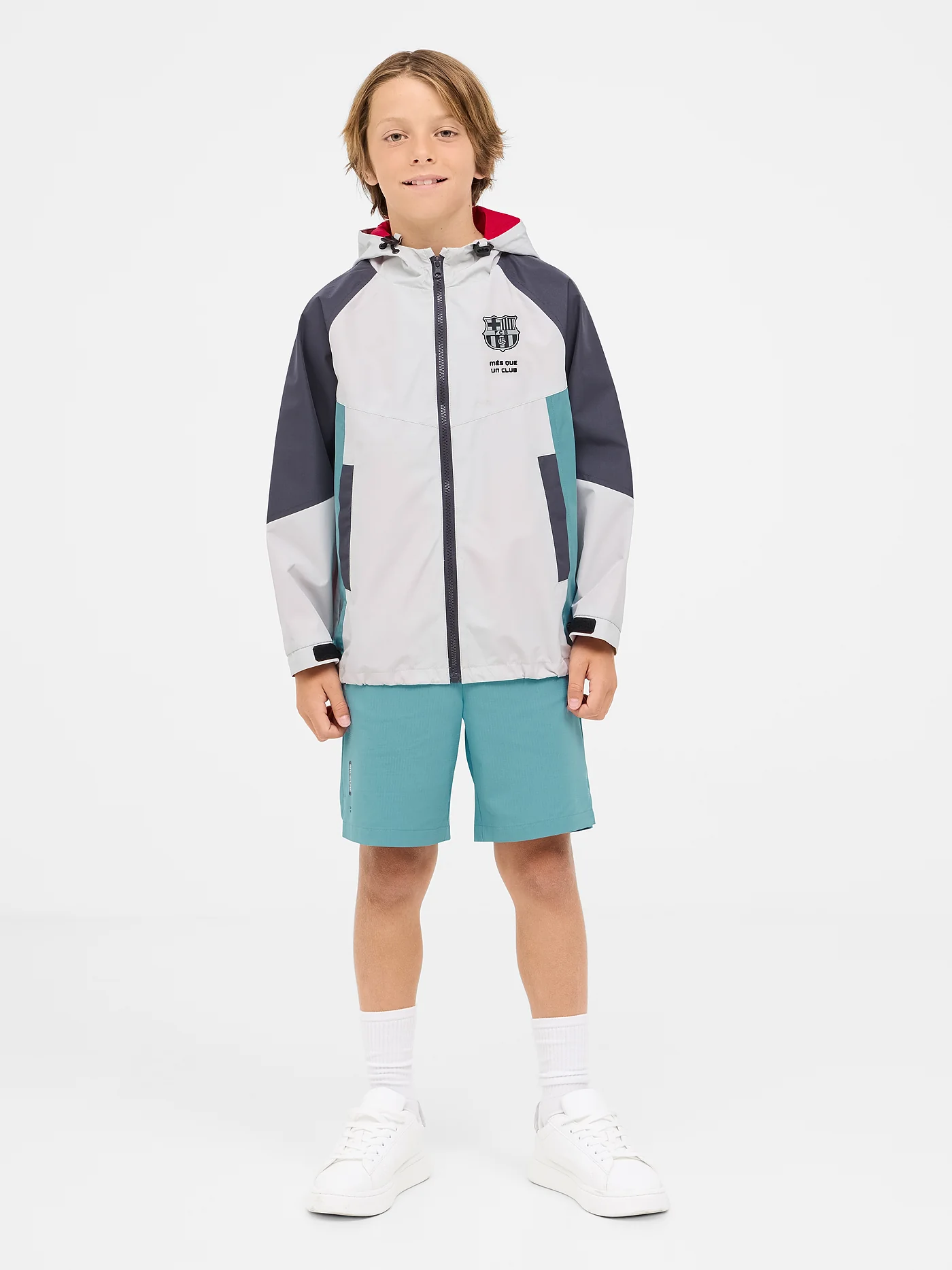 Barça lightweight hooded jacket – Junior - Image 3