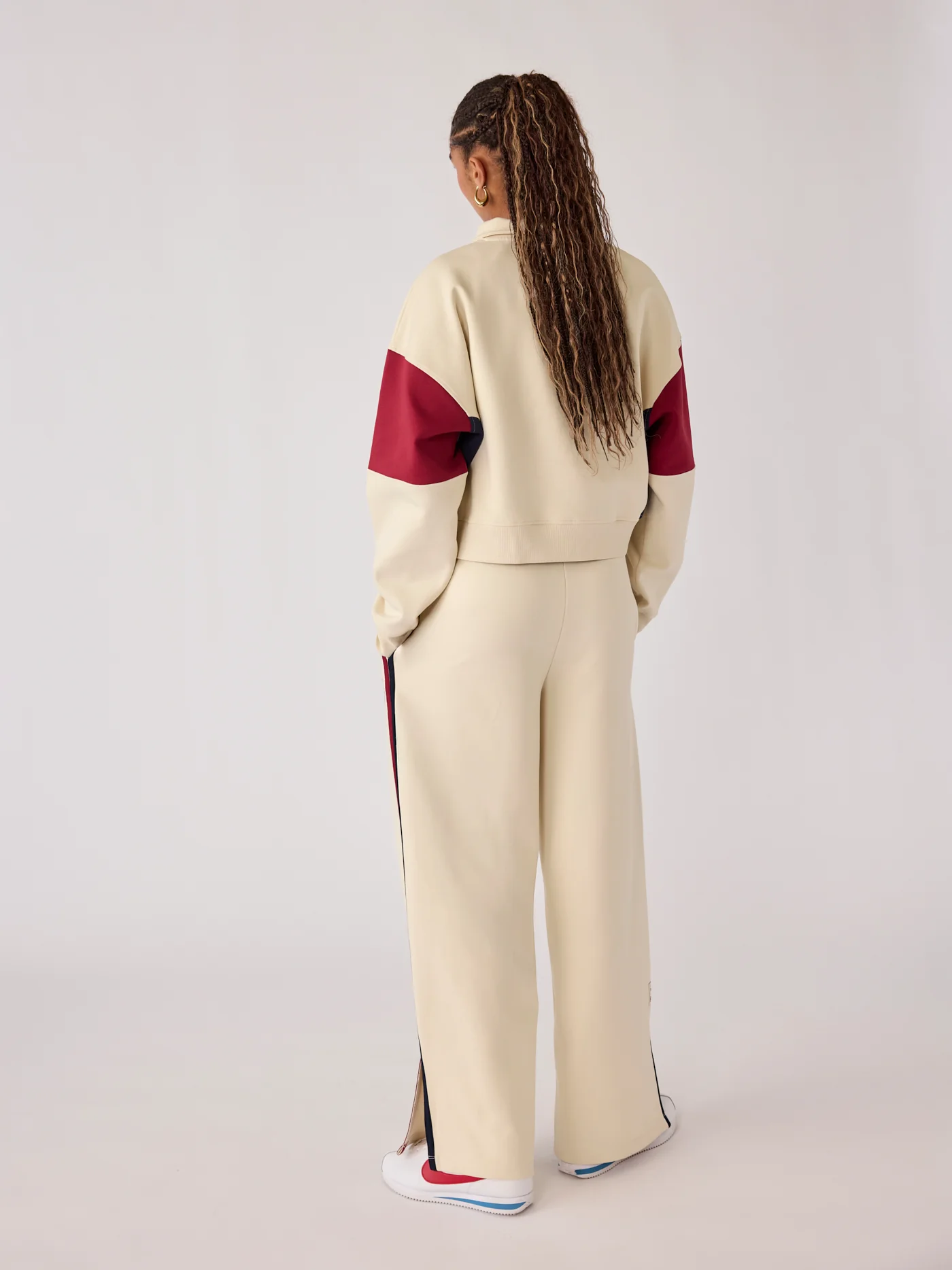 Half Zip Women Ecru Core Barça - Image 6