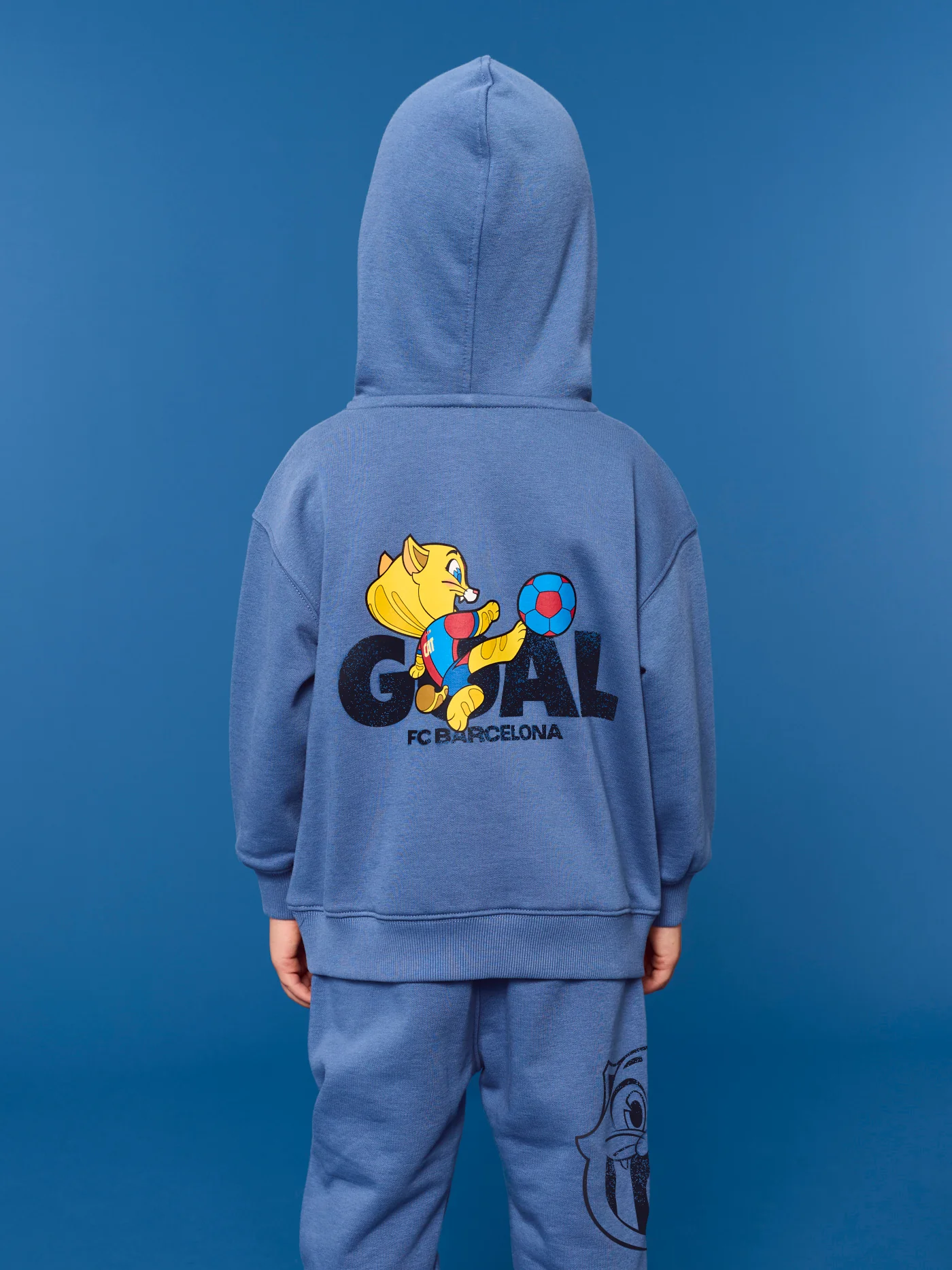 Hoodie Blue Little Kids Cat Goal Barça - Image 4