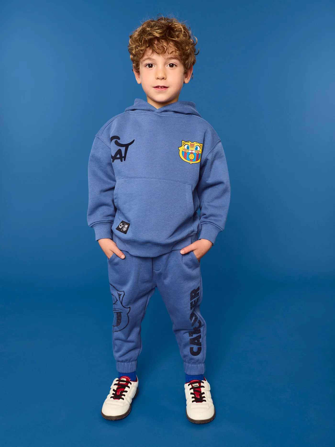Hoodie Blue Little Kids Cat Goal Barça - Image 5