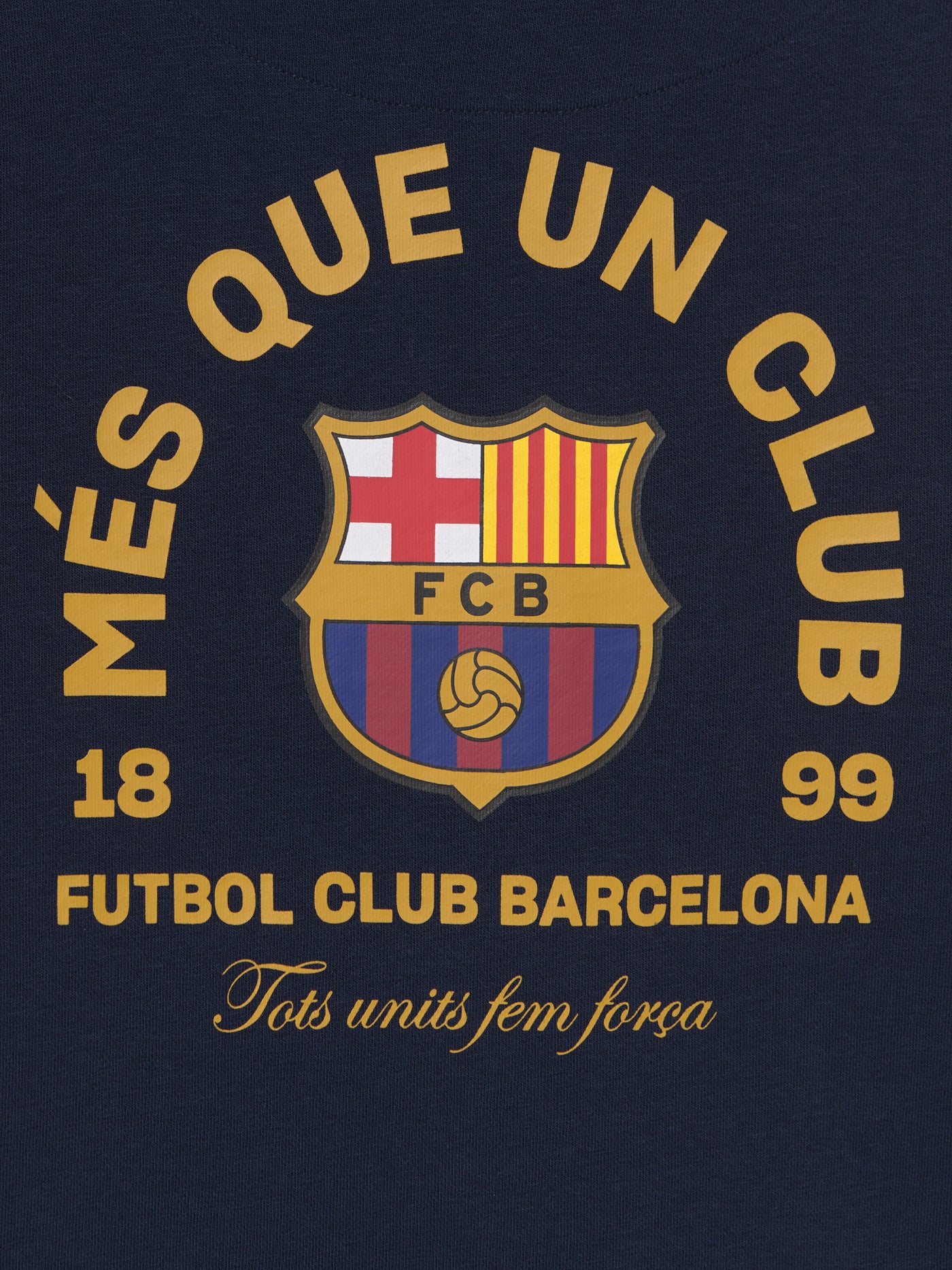 Hoodie Core Navy "MÉS QUE UN CLUB" - Image 7