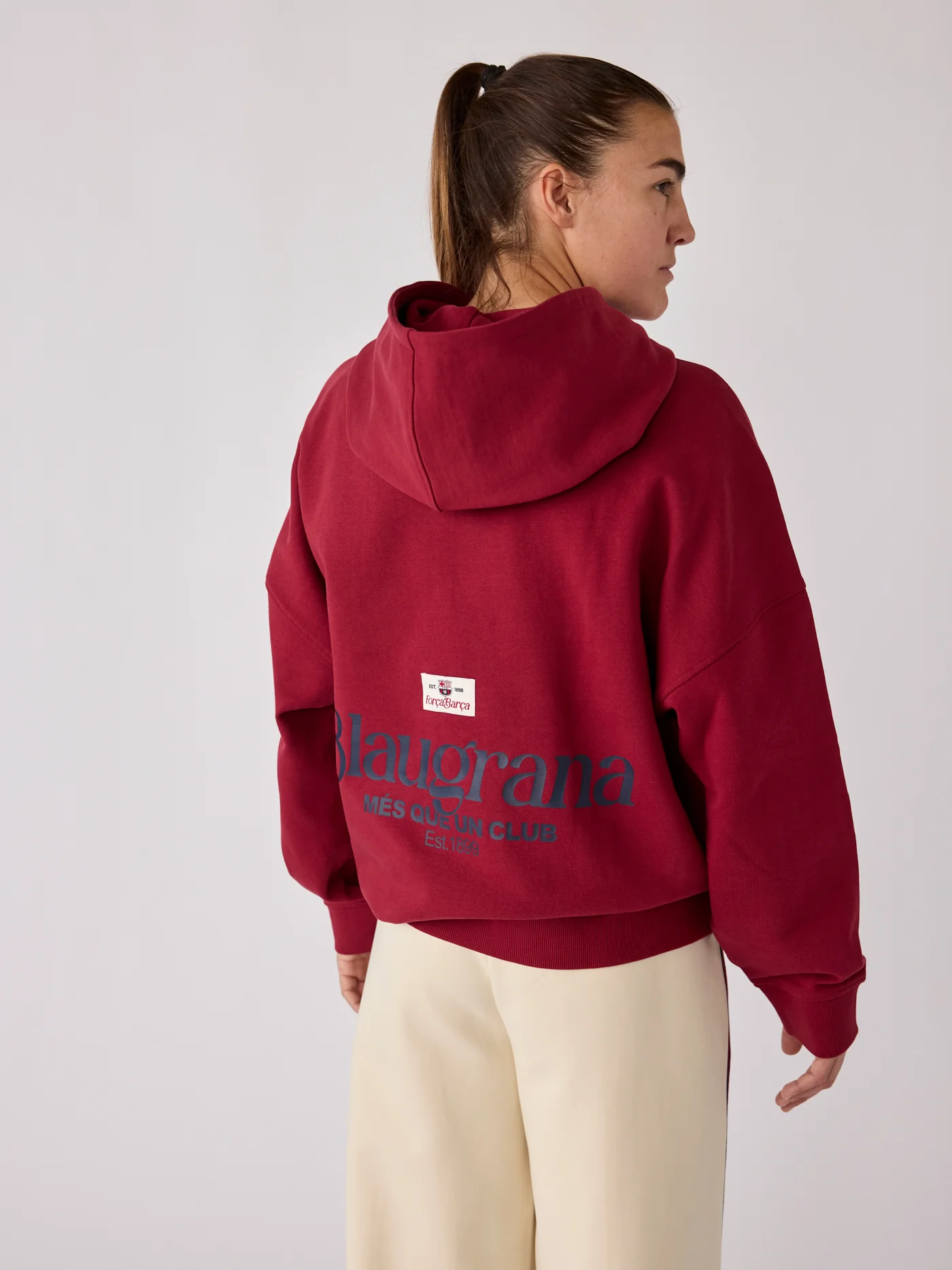 Hoodie Women Red Core Barça - Image 3