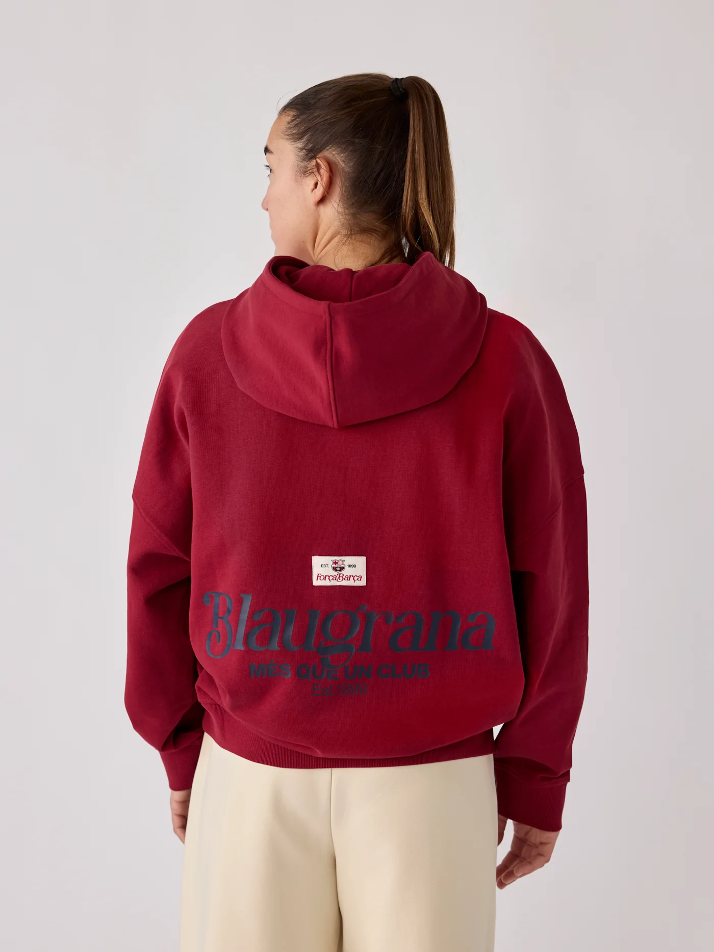 Hoodie Women Red Core Barça - Image 4