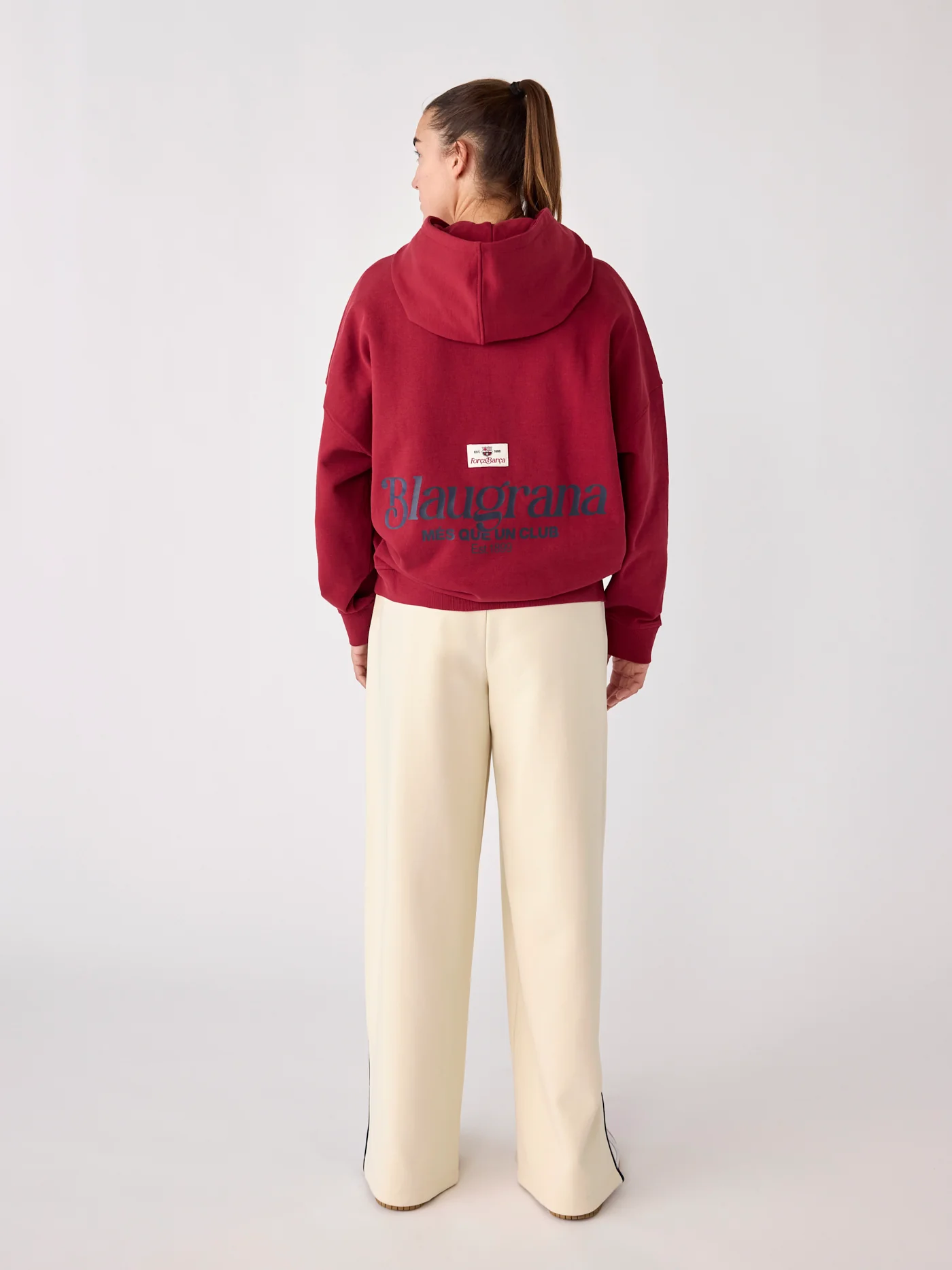 Hoodie Women Red Core Barça - Image 5
