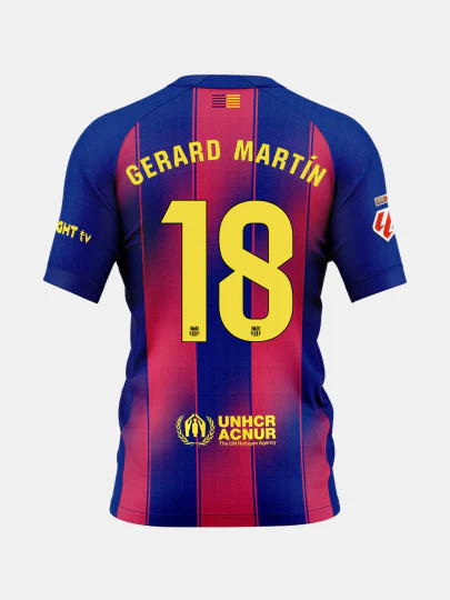 GERARD MARTIN | La Liga Junior home jersey 25/26 FC Barcelona - Player's Edition