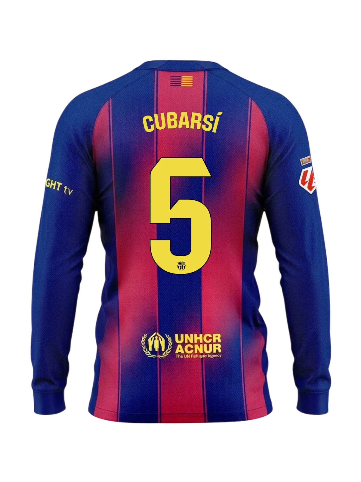 CUBARSÍ | La Liga Men's home jersey 25/26 FC Barcelona Long-sleeve Long-sleeve
