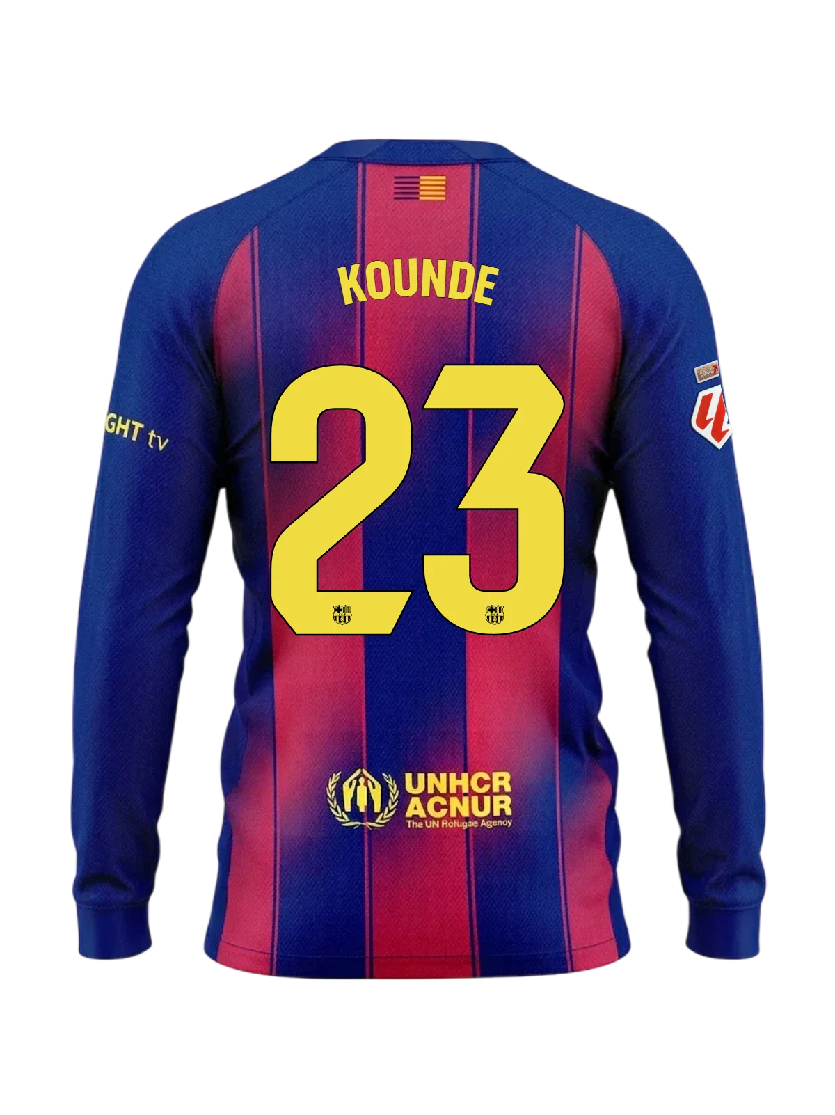 KOUNDE | La Liga Men's home jersey 25/26 FC Barcelona Long-sleeve Long-sleeve