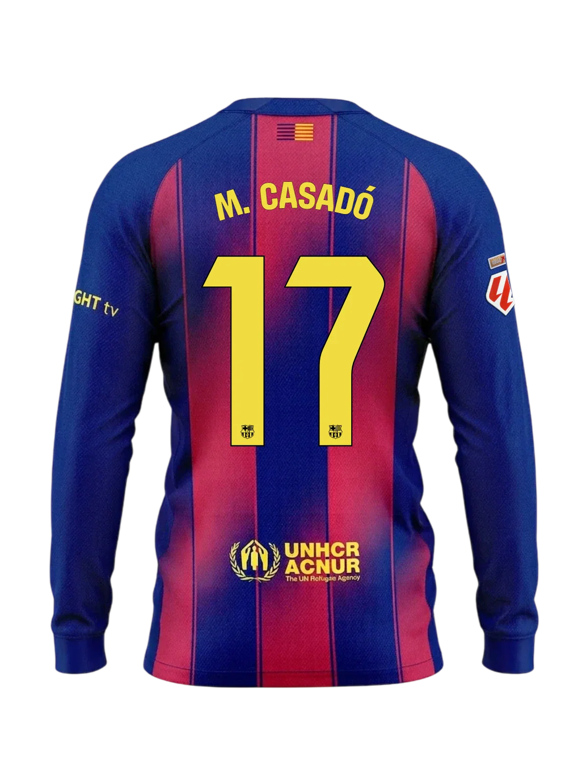 M. CASADÓ | La Liga Men's home jersey 25/26 FC Barcelona Long-sleeve Long-sleeve