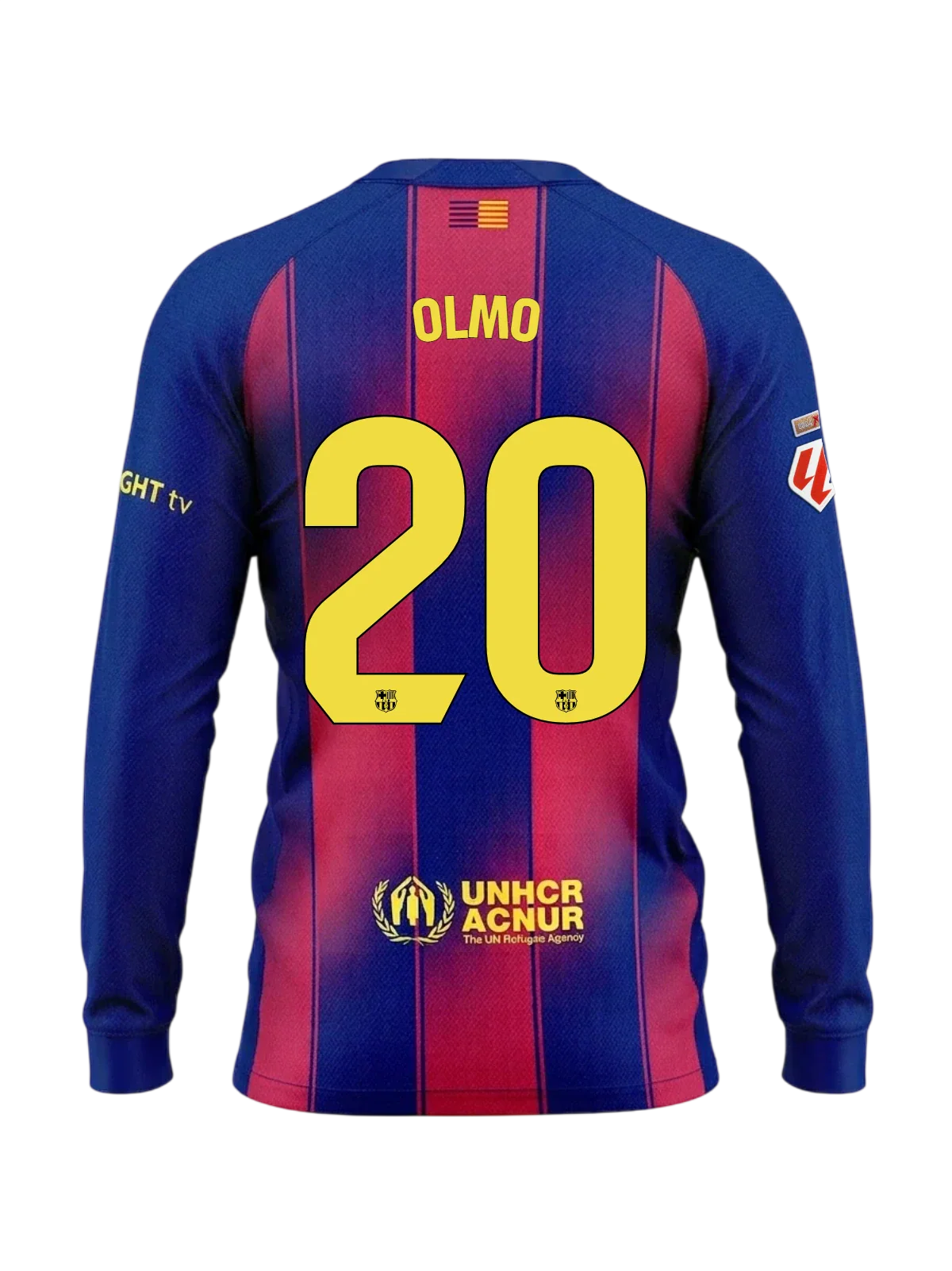 OLMO | La Liga Men's home jersey 25/26 FC Barcelona Long-sleeve Long-sleeve