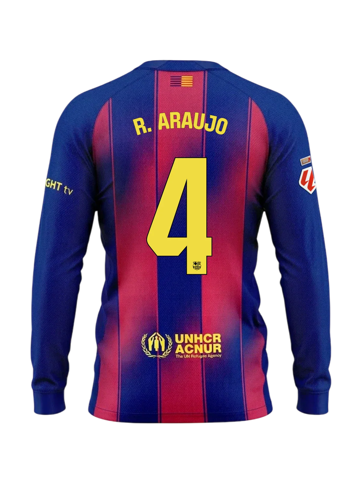 R. ARAUJO | La Liga Men's home jersey 25/26 FC Barcelona Long-sleeve Long-sleeve
