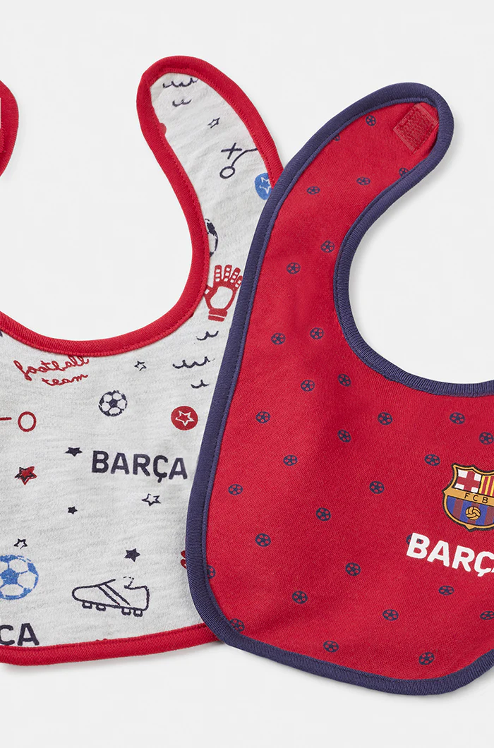 Pack 2 Barça cotton bibs - Baby - Image 4