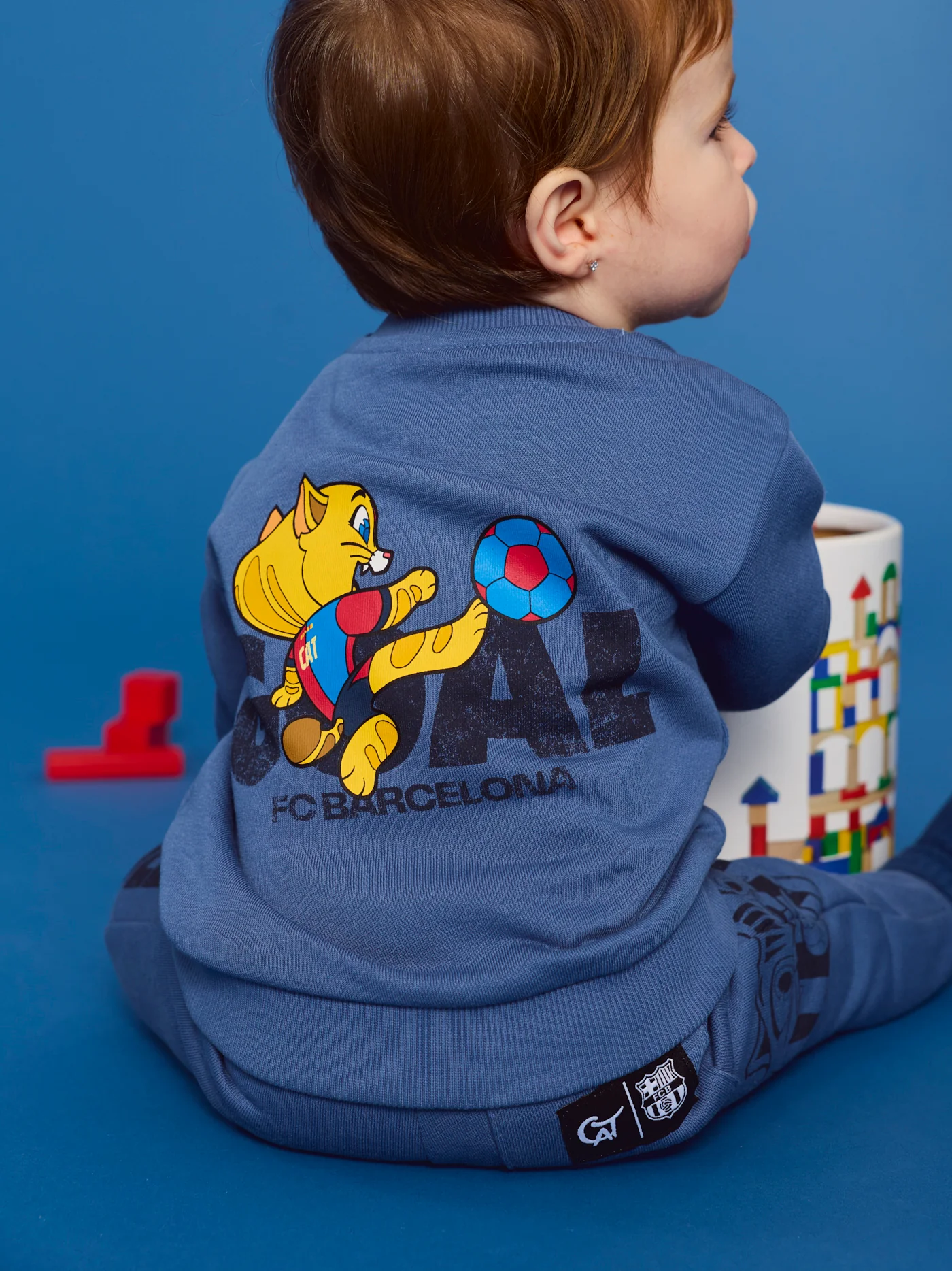 Crew Blue Baby Cat Goal Barça