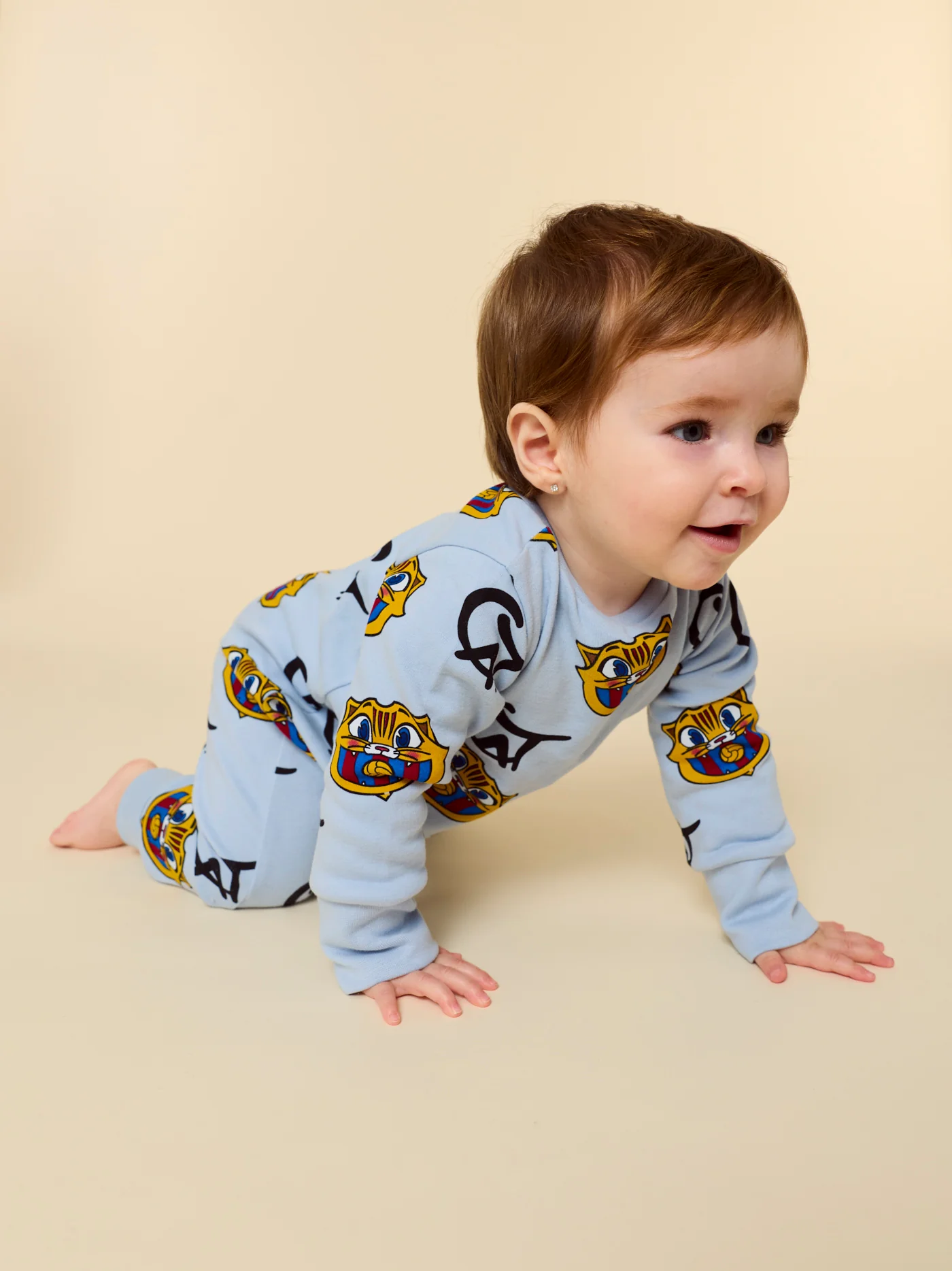 Pijama Blue Baby Cat Barça - Image 2