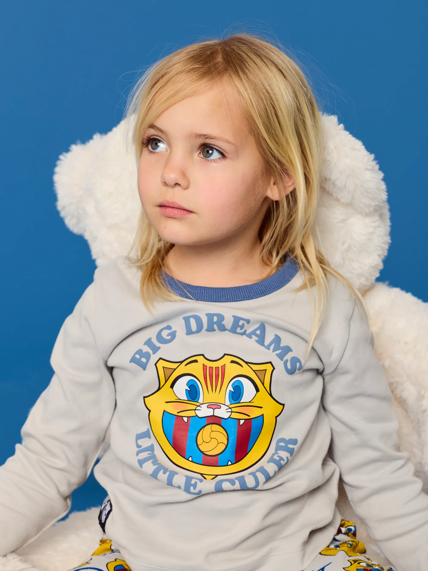 Pijama Grey Little Kids Cat Barça - Image 4