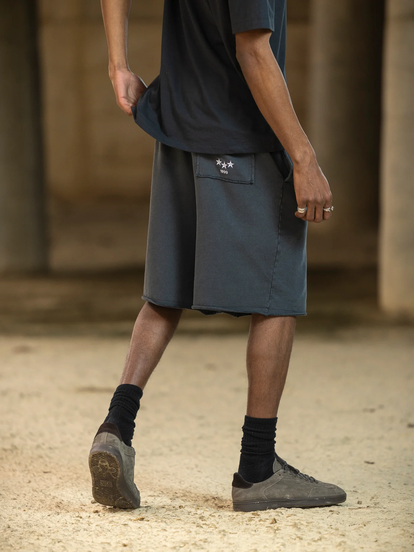 Shorts Grey Aftermatch Barça - Image 5