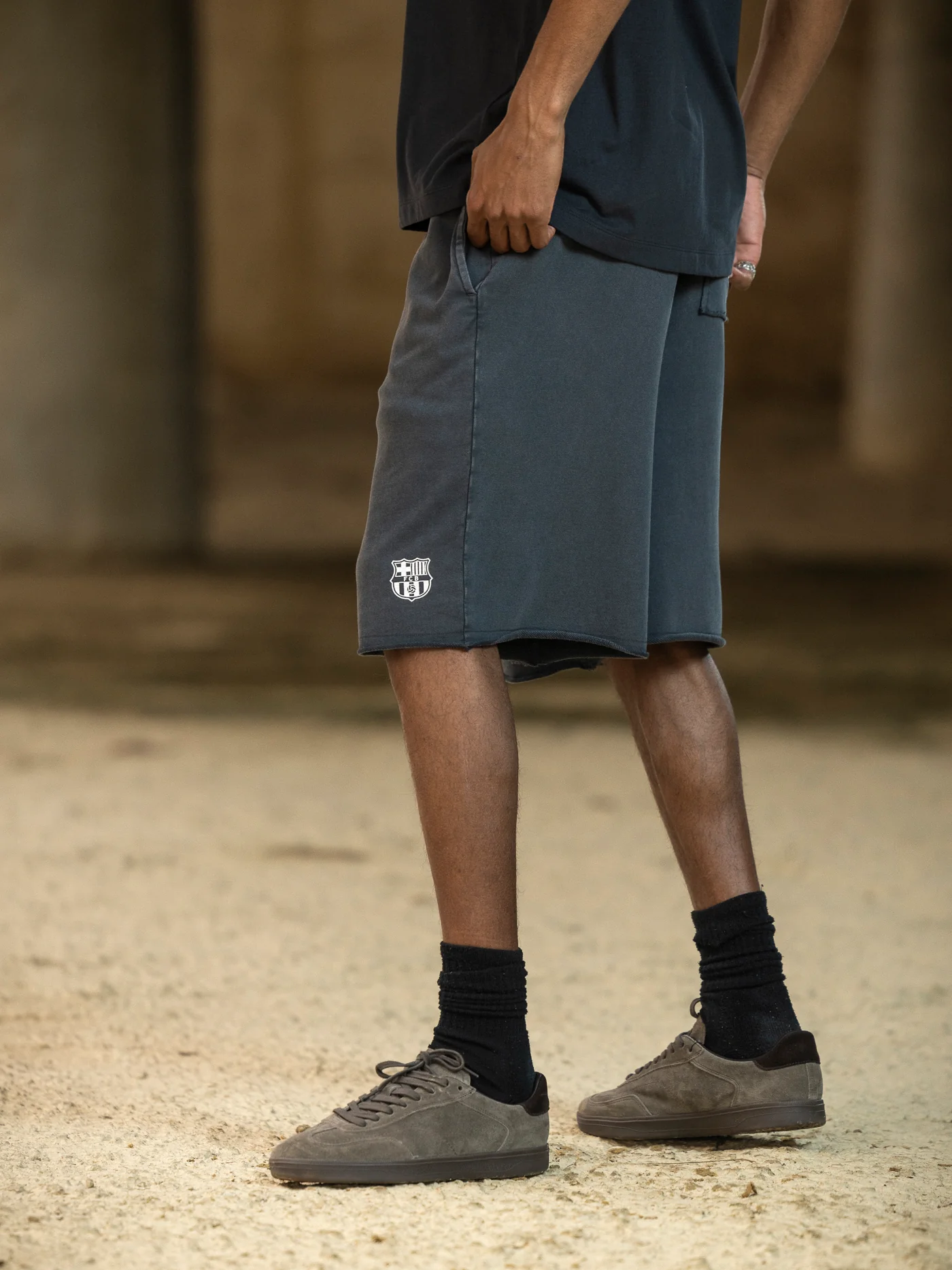 Shorts Grey Aftermatch Barça - Image 4