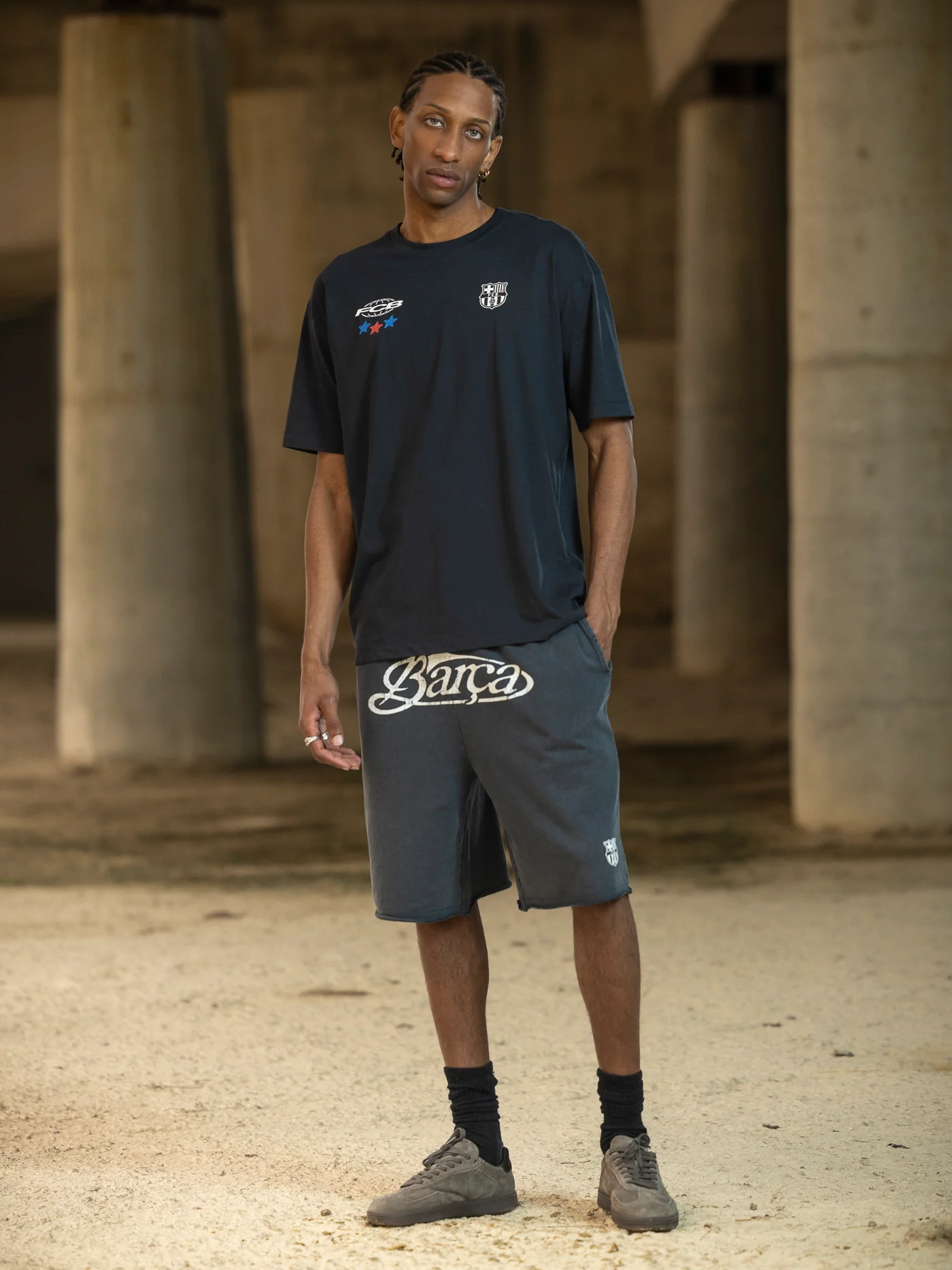 Shorts Grey Aftermatch Barça - Image 6