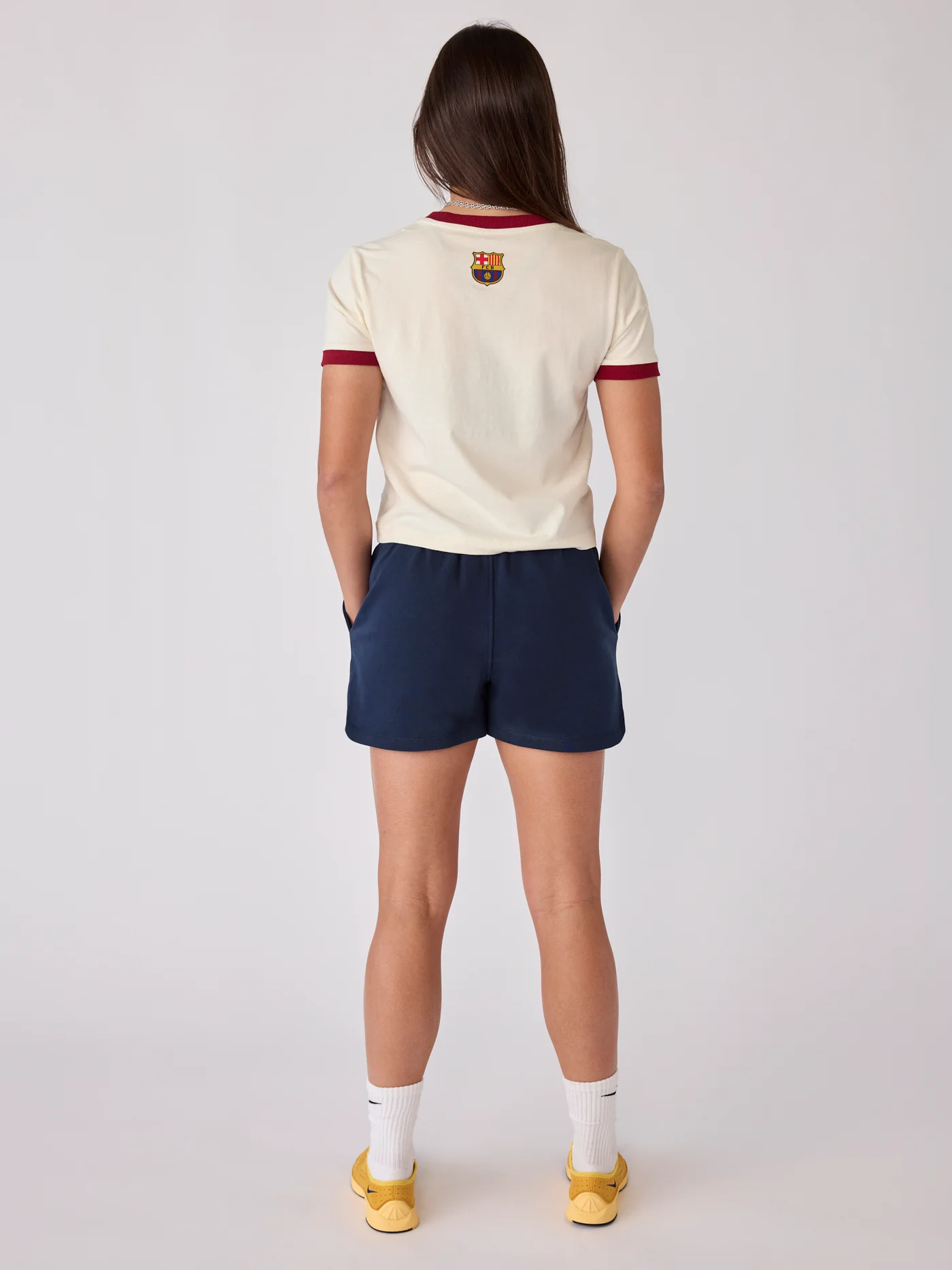 Shorts Women Navy Core Barça - Image 4