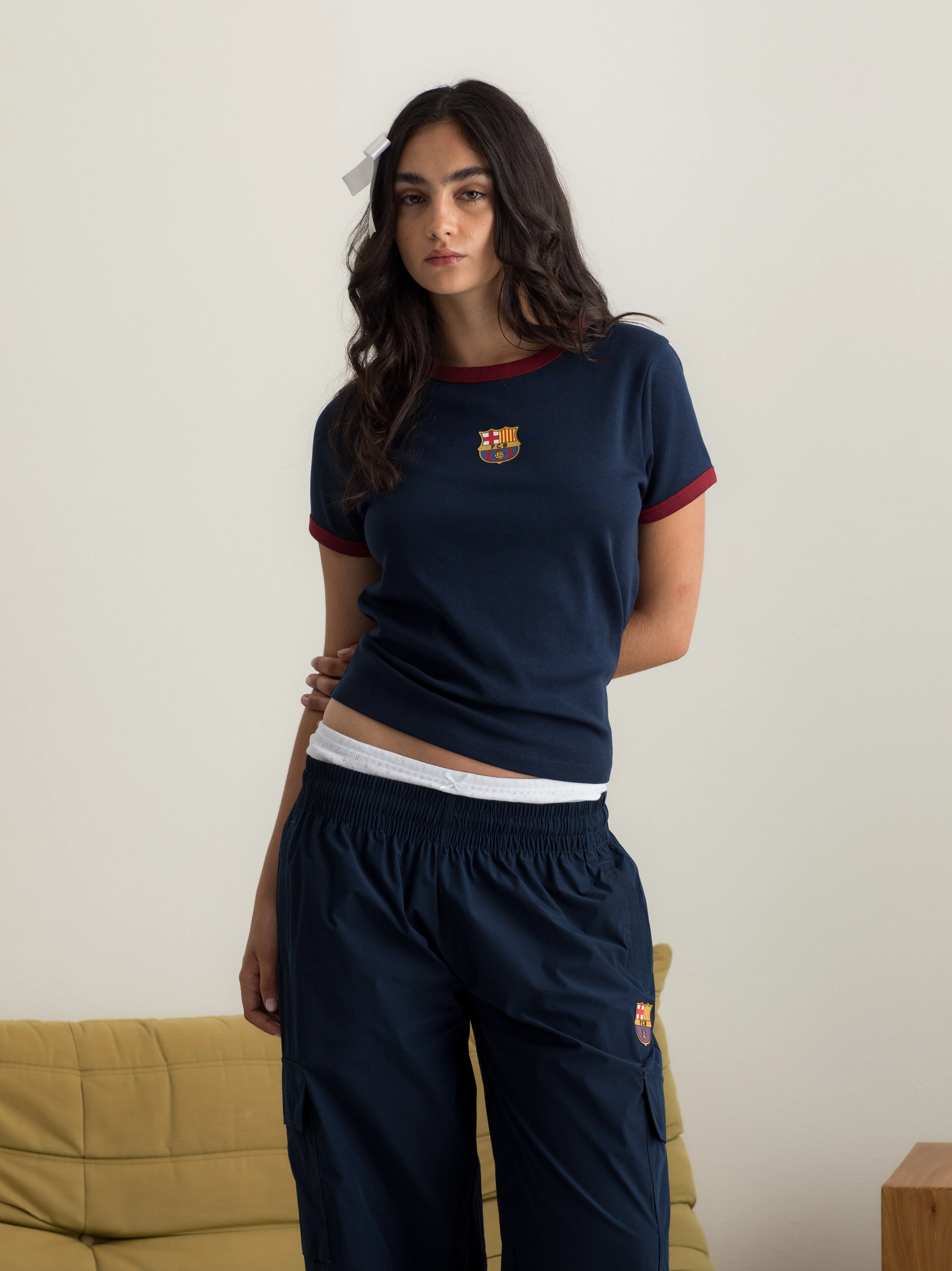 T-shirt Atemporal Navy Barça - Women