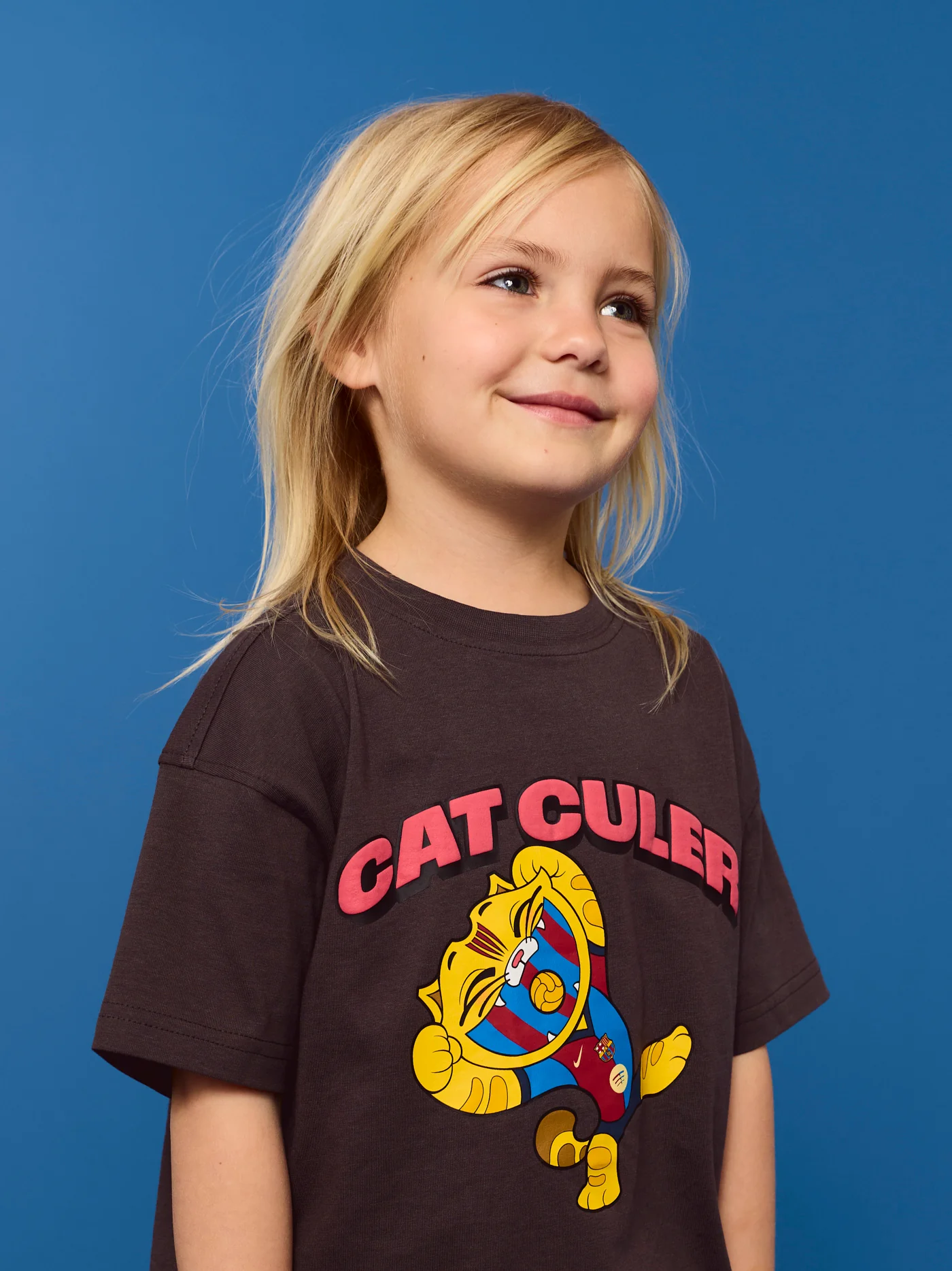 T-shirt Black Little Kids Cat Barça - Image 6