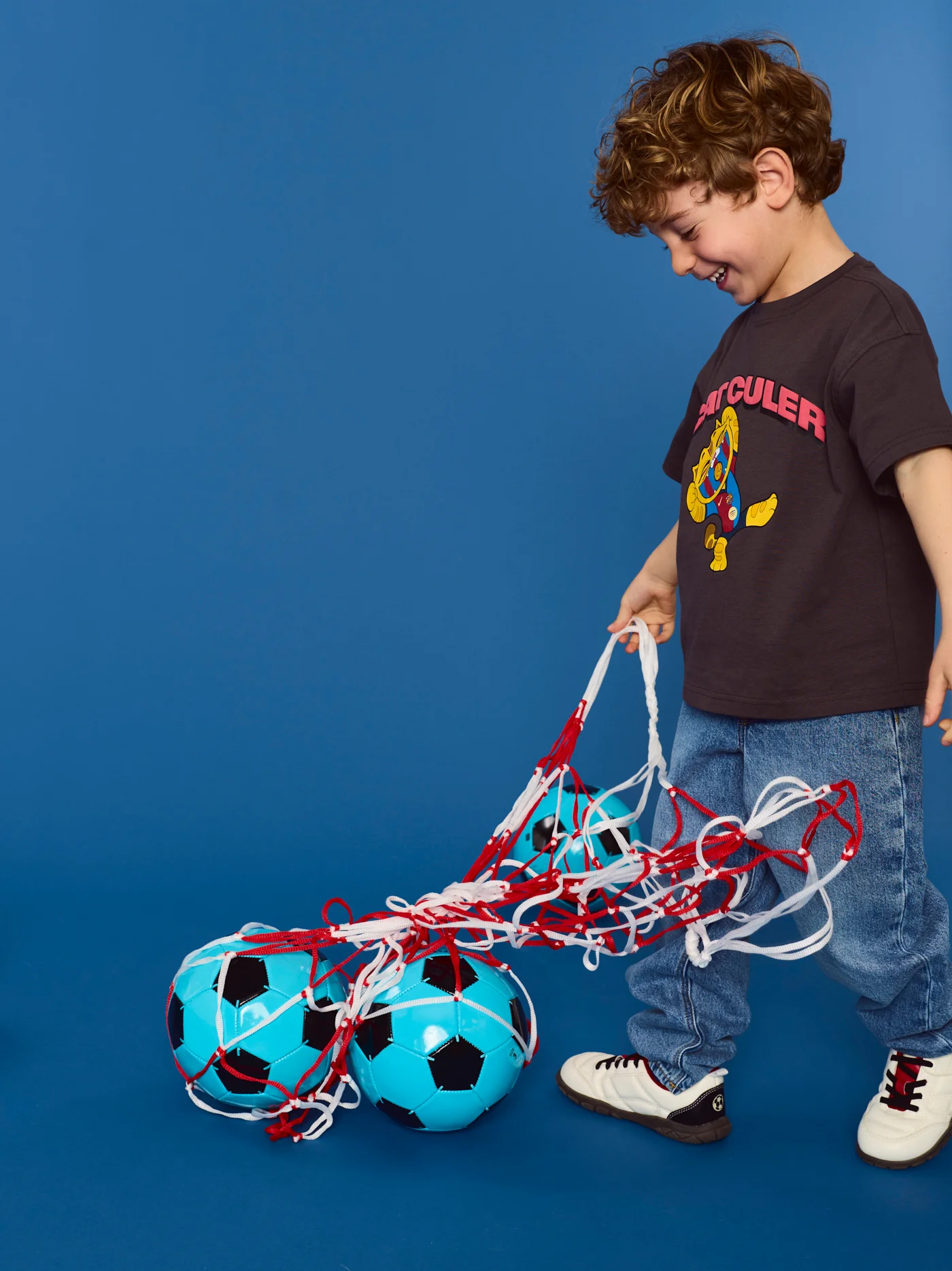 T-shirt Black Little Kids Cat Barça - Image 9