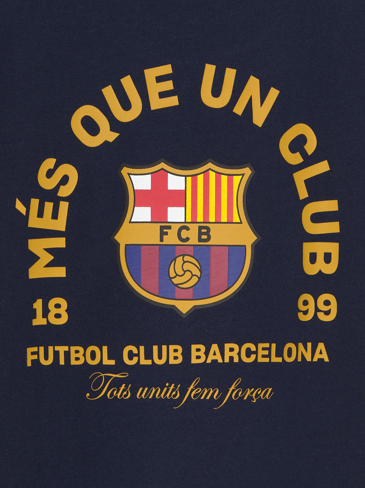T-shirt Core Navy "MÉS QUE UN CLUB" - Image 6