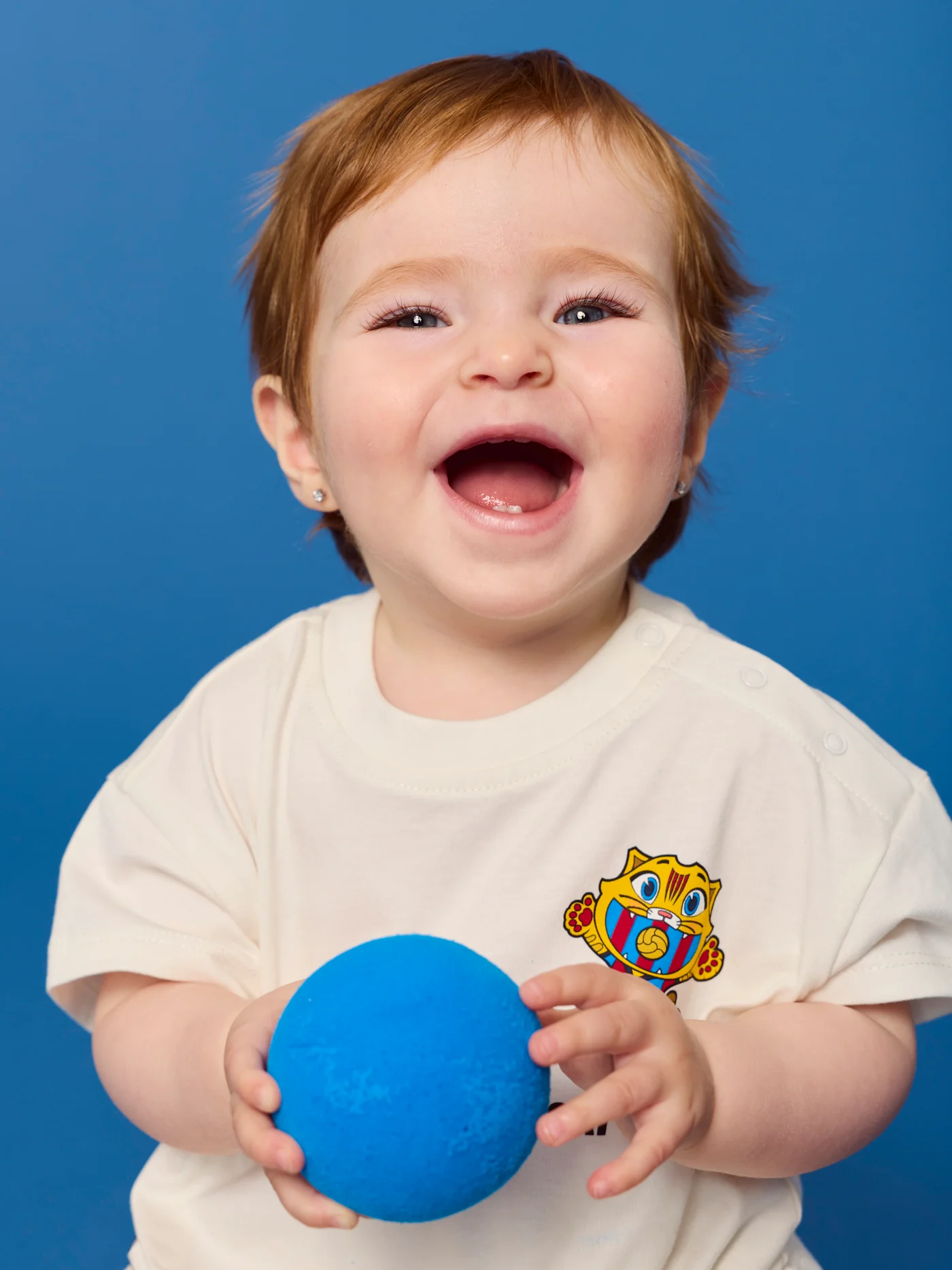 T-shirt Ecru Baby Cat Mood Barça - Image 3