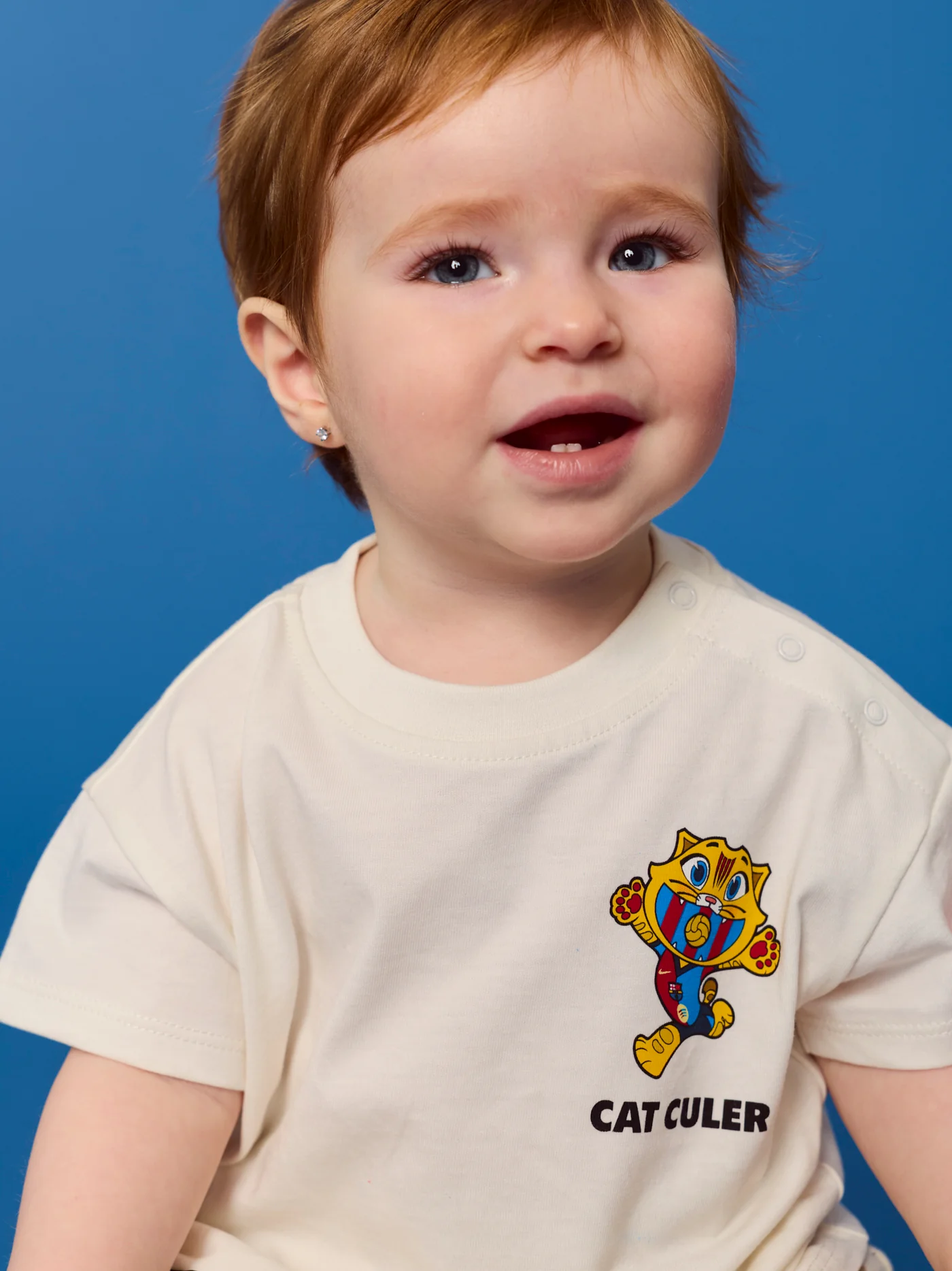 T-shirt Ecru Baby Cat Mood Barça - Image 4