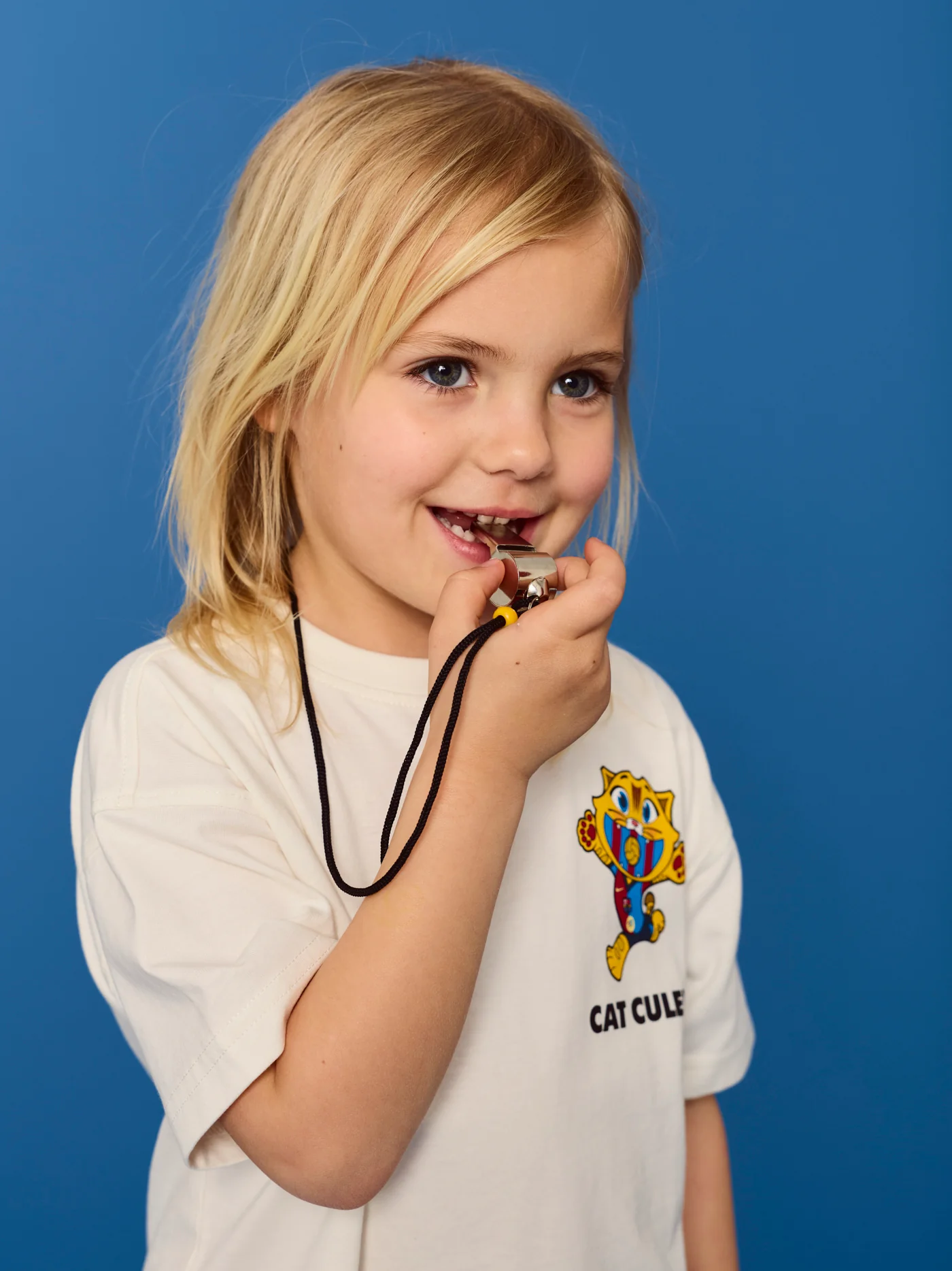 T-shirt Ecru Little Kids Cat Barça - Image 3