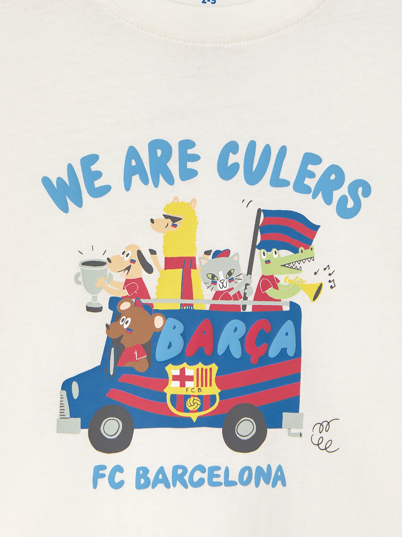 T-shirt white Squad Barça - Kids - Image 4