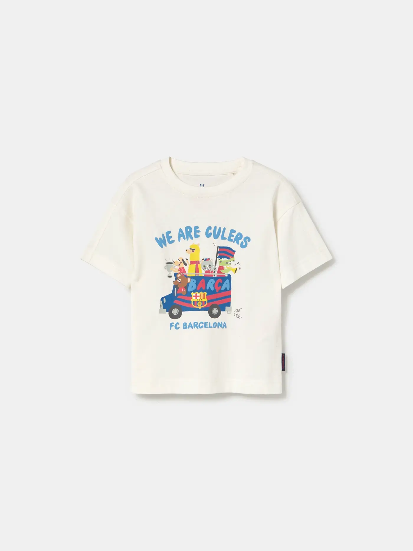 T-shirt white Squad Barça - Kids