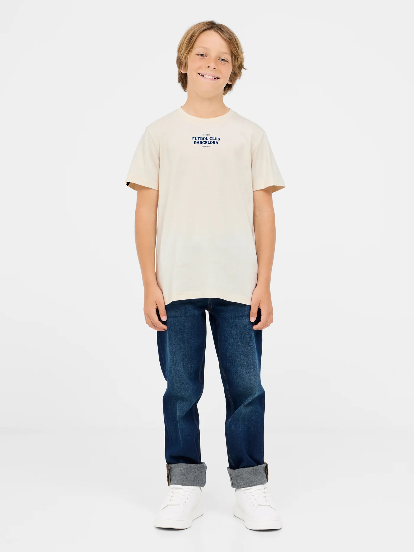 T-shirt beige Barça - Junior - Image 3