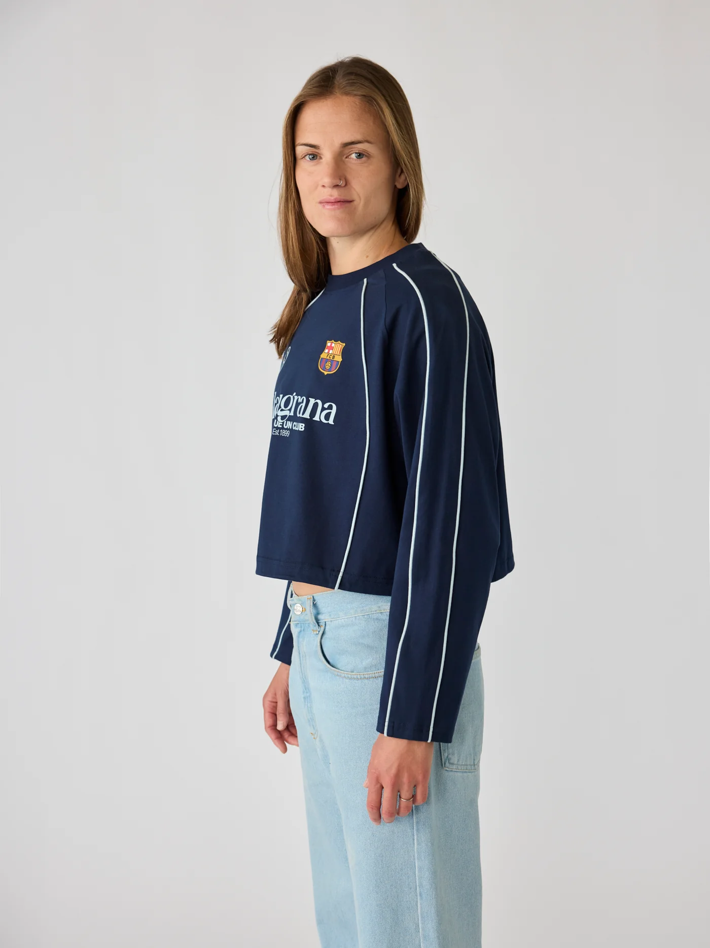Top Women Navy Core Barça - Image 4