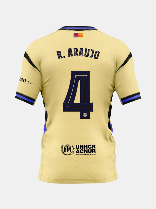 R. ARAUJO | Younger kids away kit 25/26 FC Barcelona x Kobe Bryant