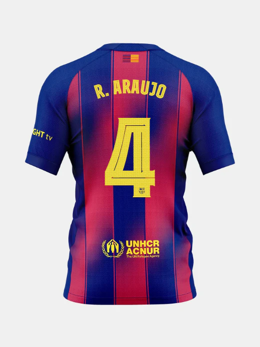 R. ARAUJO | Younger kids home kit 25/26 FC Barcelona